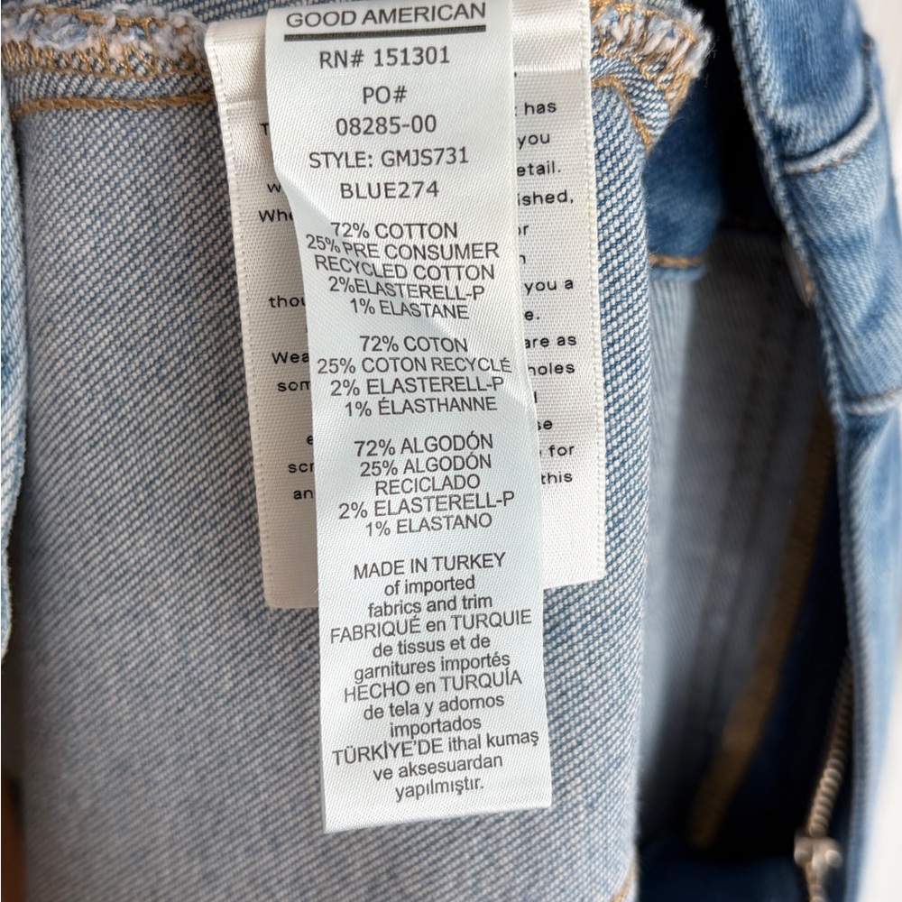 Good American: Fit for success denim jumpsuit Blue 274 - Picture 10 of 13